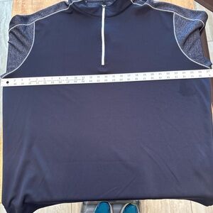 FootJoy Pullover Sweatshirt Blue Gray Men's 2XL Long Sleeve Quarter Zip